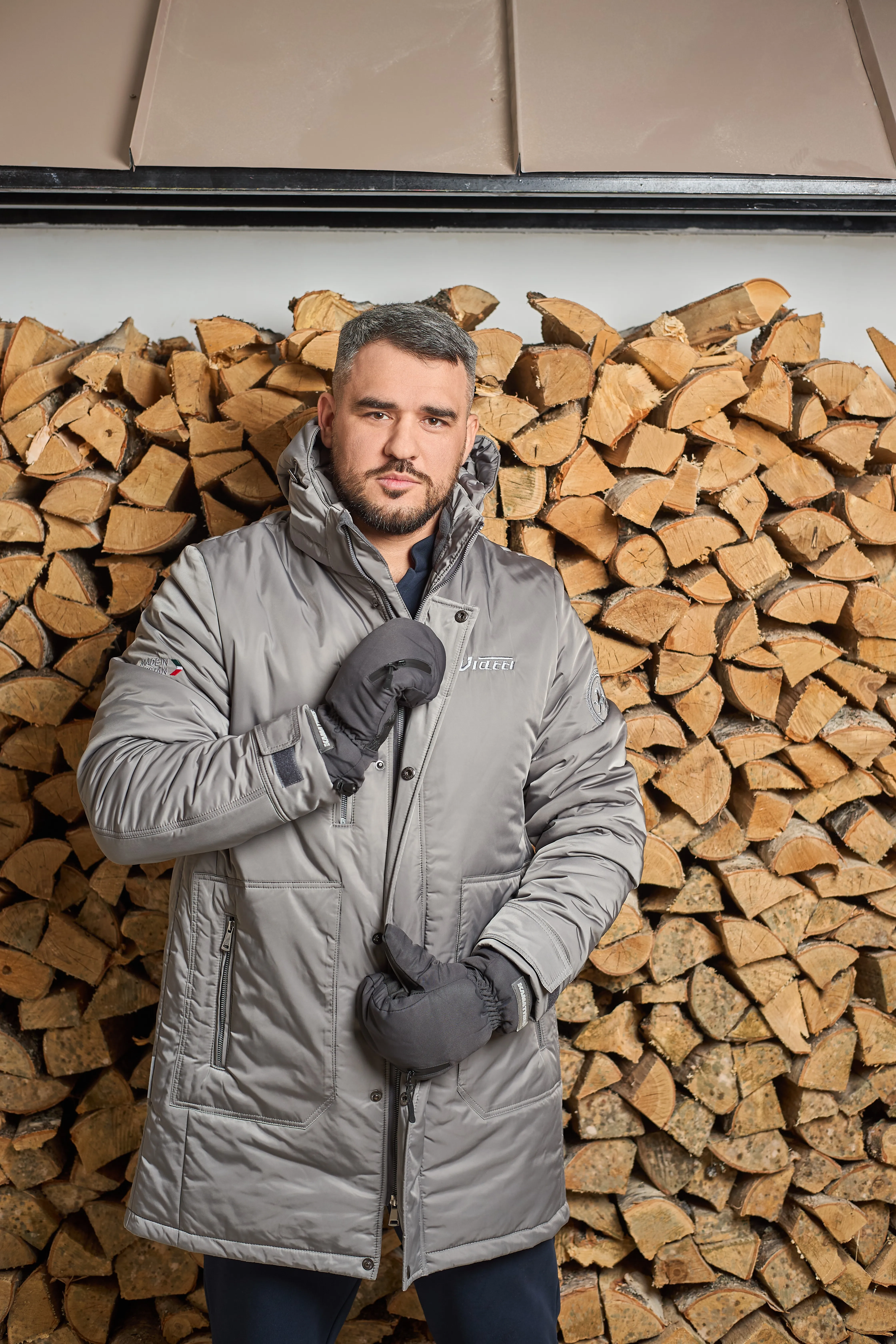 Парка мужская KAMA TYRES серая